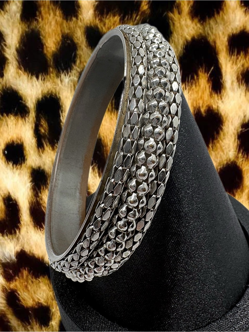 Silver Fidget Bangle Bracelet